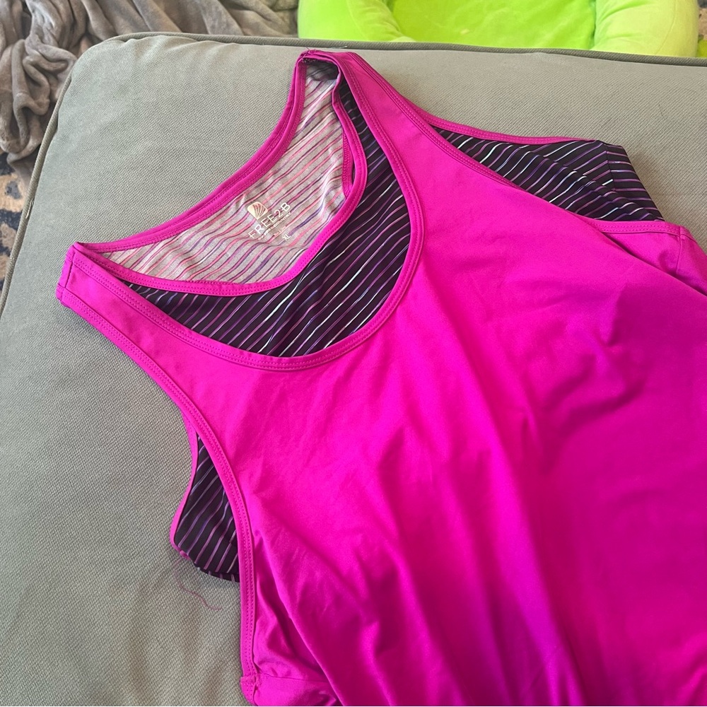Exercise Tank Top with Built in Sports Bra